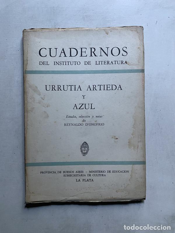 Libros de segunda mano: Urrutia Artieda y Azul - D'Onofrio Reynaldo