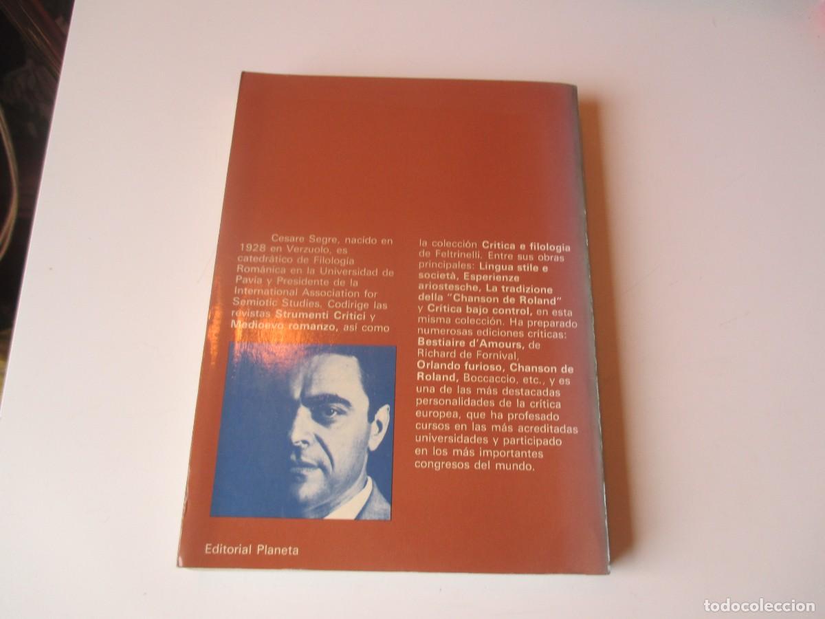 Libros de segunda mano: CESARE SEGRE Las estructuras y el tiempo W39792 - Foto 2