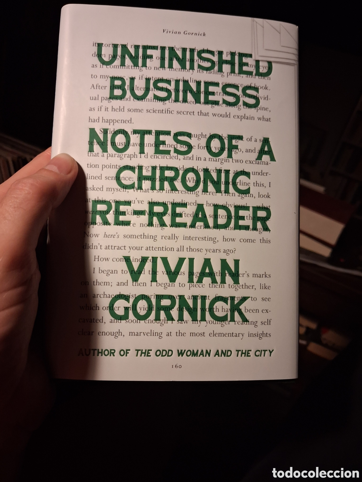 Libros de segunda mano: Unfinished Business: Notes of a Chronic Re-Reader, Vivian Gornick