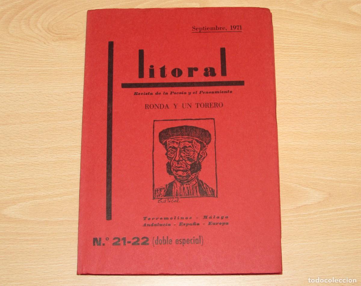 Libros de segunda mano: Litoral Revista Poes&iacute;a y Pensamiento Ronda y un torero N. 21-22 doble especial 1971