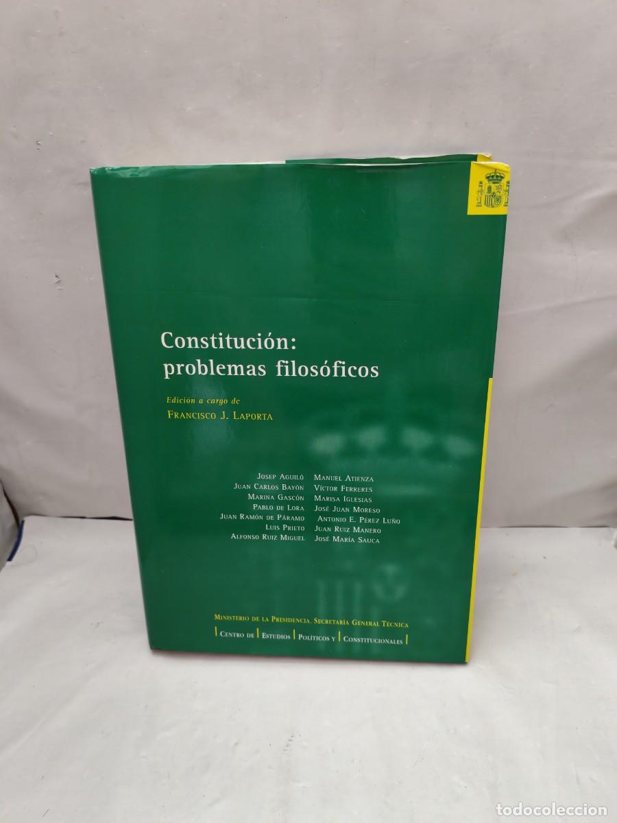 Libros de segunda mano: Constituci&oacute;n: Problemas Filos&oacute;ficos (Primera edici&oacute;n, tapa dura)
