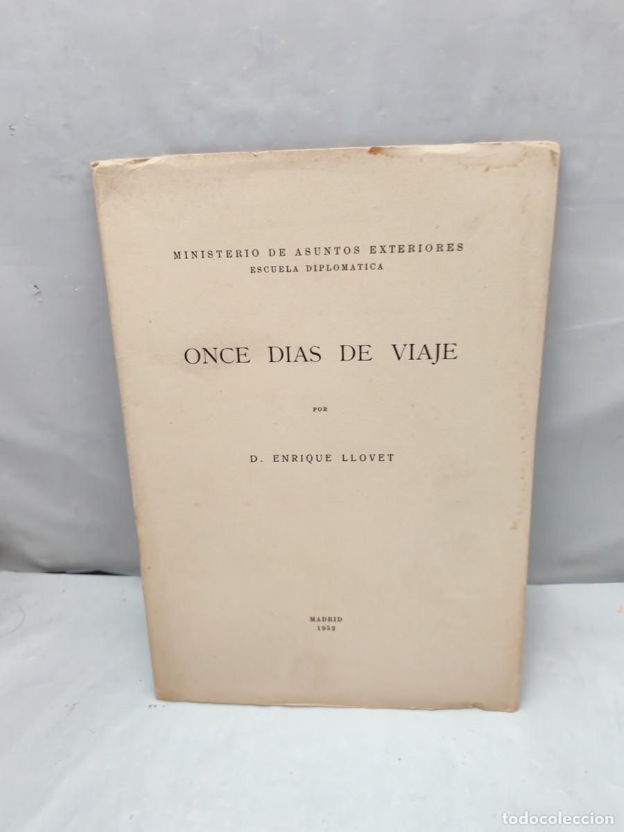 Libros de segunda mano: Enrique Llovet: Once d&iacute;as de viaje