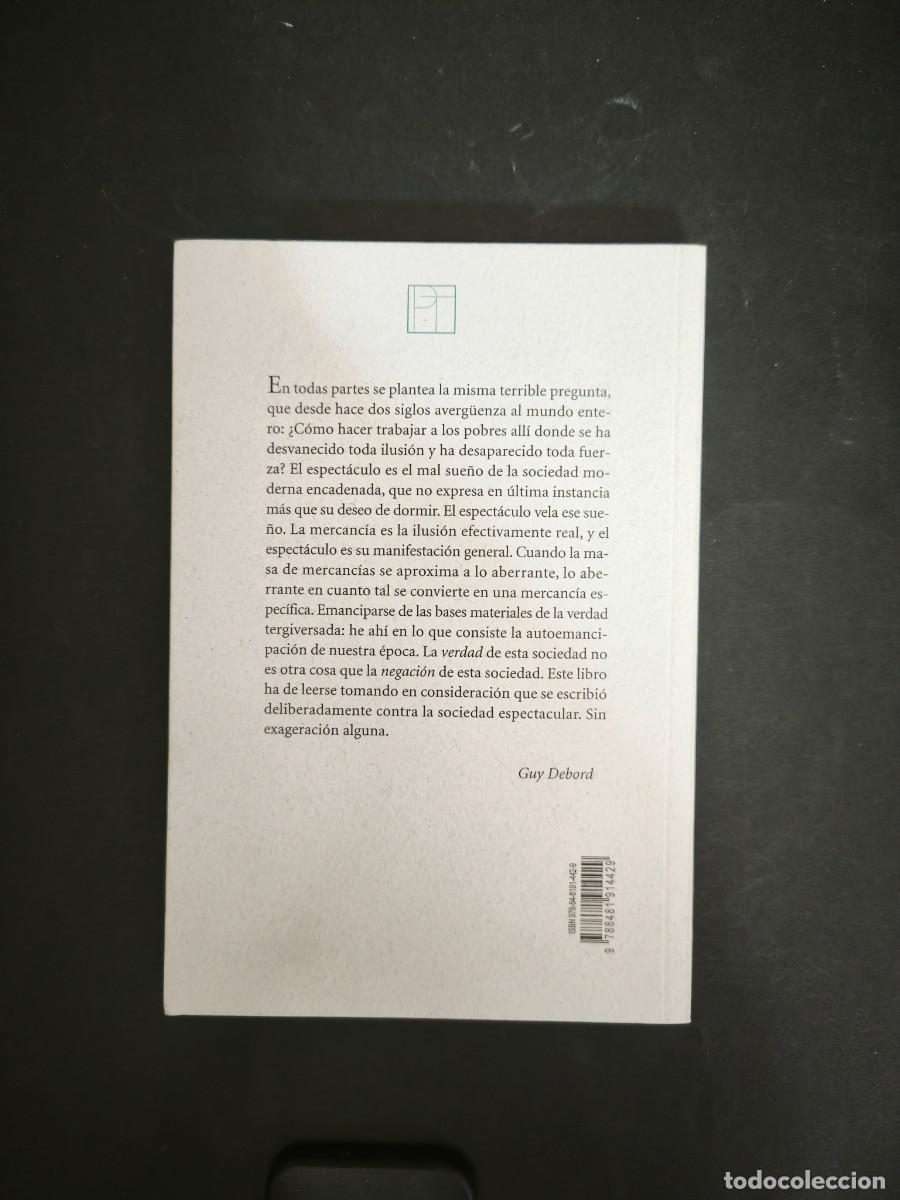 Libros de segunda mano: La sociedad del espect&aacute;culo - Guy Debord - Foto 2