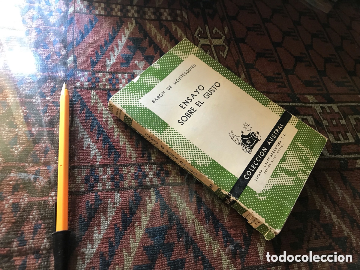 Libros de segunda mano: Ensayo sobre el gusto. Bar&oacute;n de Montesquieu. Austral n&ordm; 862