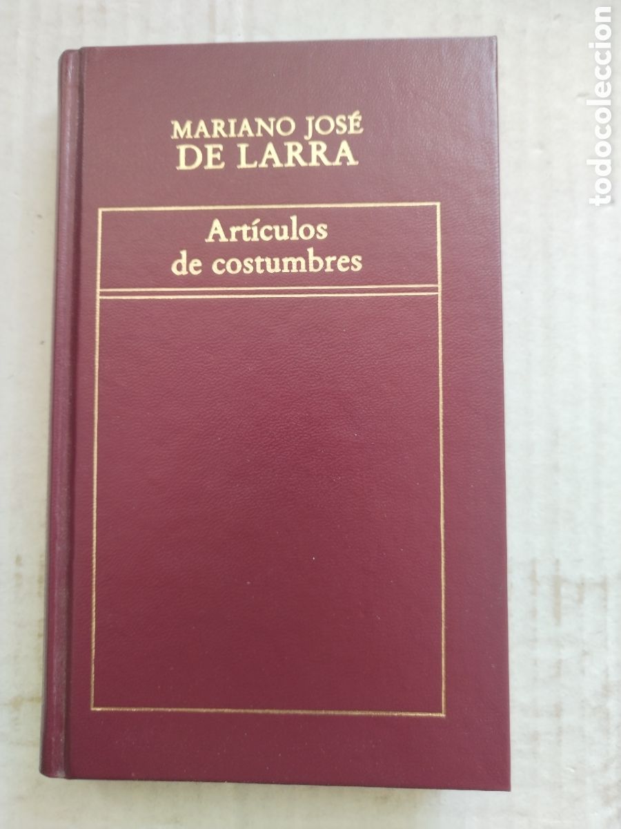 Libros de segunda mano: ARTICULOS DE COSTUMBRES/MARIANO JOS&Eacute; DE LARRA
