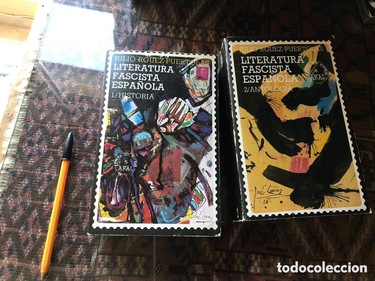 Libros de segunda mano: Literatura fascista espa&ntilde;ola. Antolog&iacute;a 1 y 2. Julio Rodr&iacute;guez-Pu&eacute;rtolas. Akal