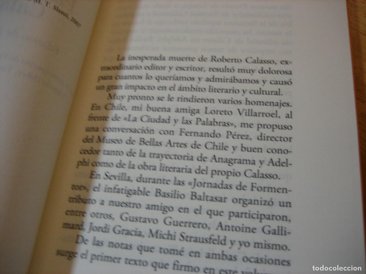 Libros de segunda mano: Para Roberto Calasso .edicion de Jorge Herralde .Anagrama argumentos . NUEVO!! - Foto 7