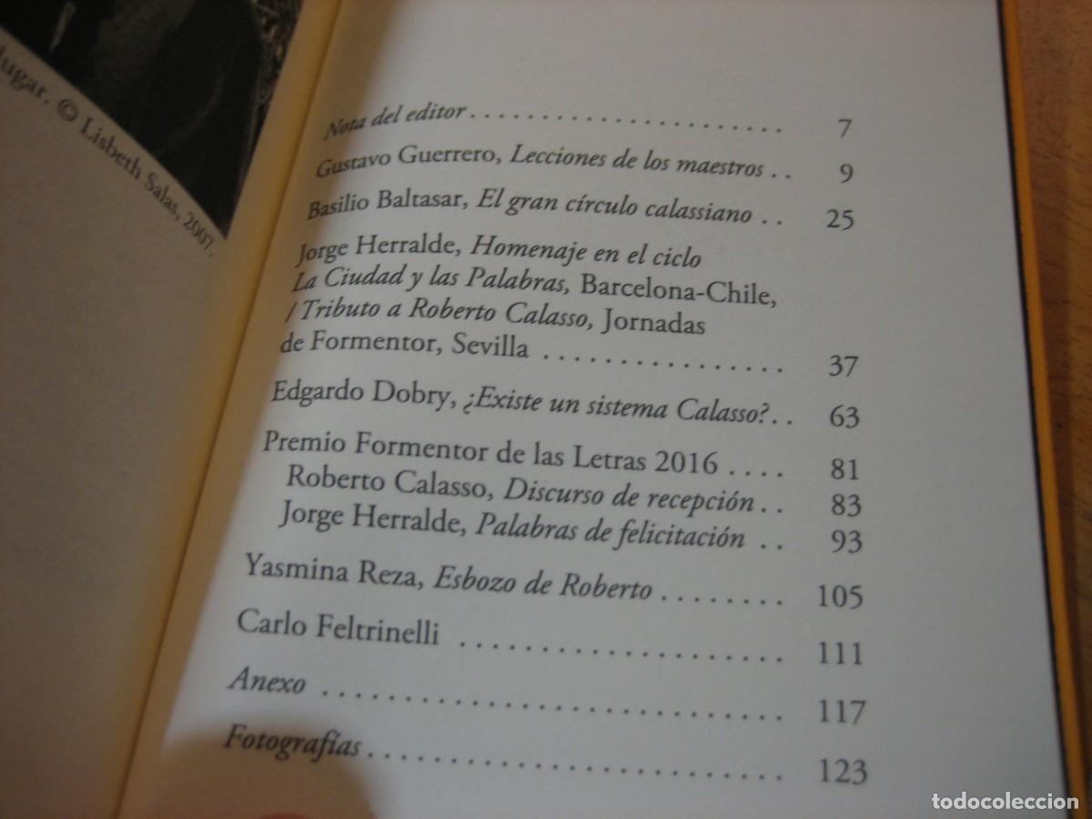 Libros de segunda mano: Para Roberto Calasso .edicion de Jorge Herralde .Anagrama argumentos . NUEVO!! - Foto 8