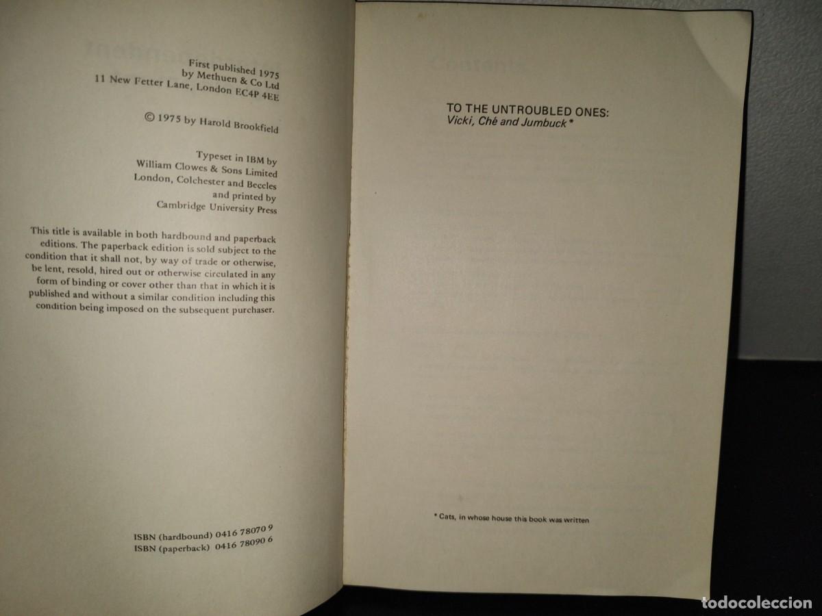 Libros de segunda mano: 217- Interdependent Development - Harold Brookfield - Methuen & Co Ltd. First Published 1975 - Foto 5
