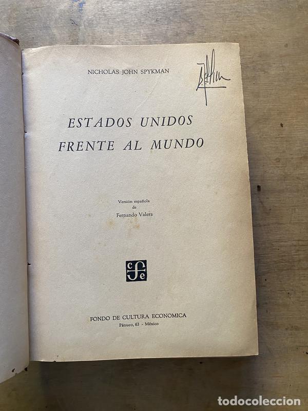 Libros de segunda mano: Estados Unidos frente al mundo - Spykman Nicholas John