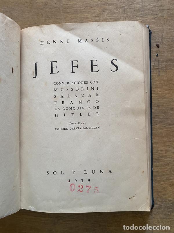 Libros de segunda mano: Jefes - Massis Henri - Foto 1