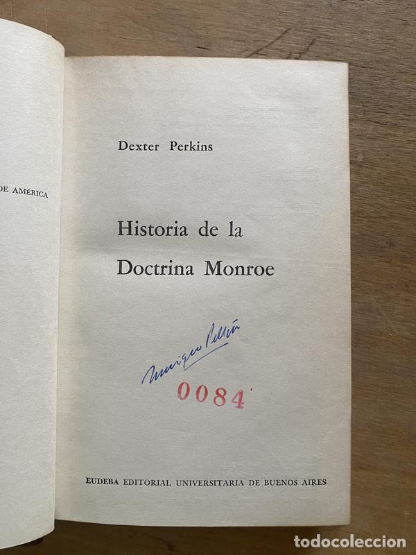 Libros de segunda mano: Historia de la Doctrina Monroe - Perkins Dexter - Foto 1