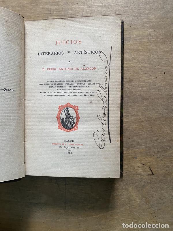 Libros de segunda mano: Juicios Literarios y Artisticos - Alarcon Pedro Antonio de
