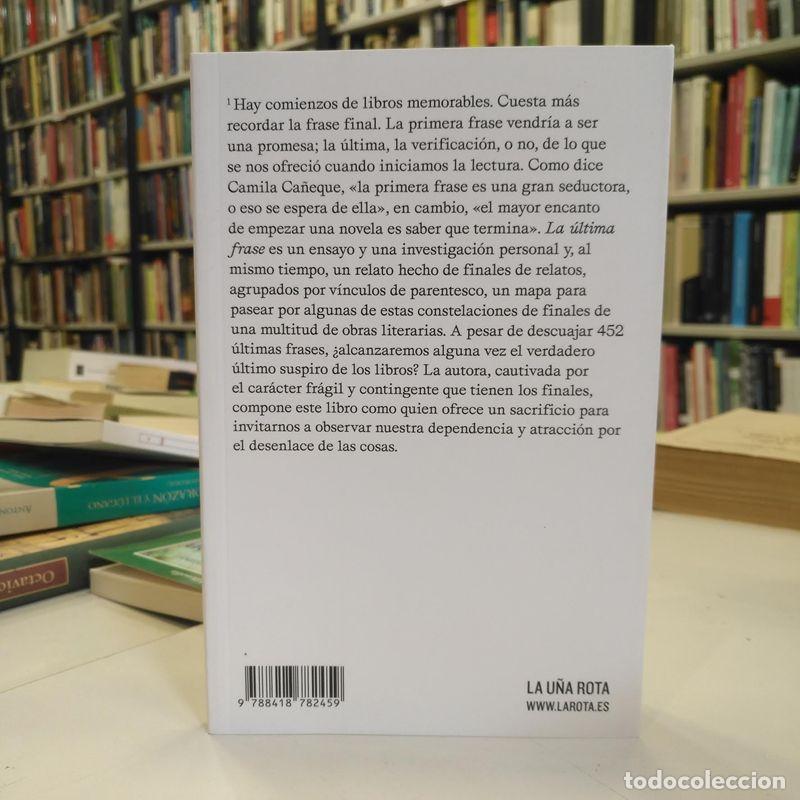 Libros de segunda mano: La &uacute;ltima frase. - Ca&ntilde;eque, Camila.