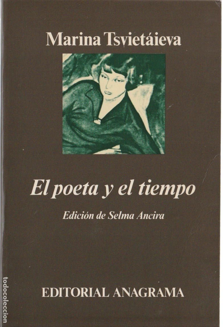 Libros de segunda mano: POES&Iacute;A RUSA * El poeta y el tiempo / Marina Tsviet&aacute;ieva ; edici&oacute;n y traducci&oacute;n del ruso Selma Ancira