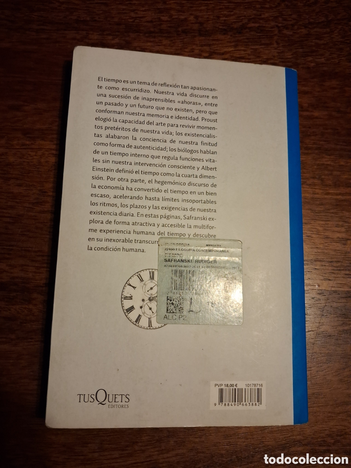 Libros de segunda mano: Tiempo, R&uuml;diger Safranski - Foto 2