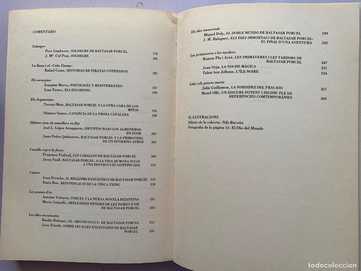 Libros de segunda mano: Baltasar Porcel, de la realitat al mite. (Bols 21) - Foto 4