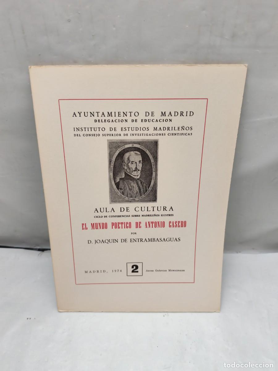 Libri di seconda mano: El mundo po&eacute;tico de Antonio Casero (Primera edici&oacute;n)