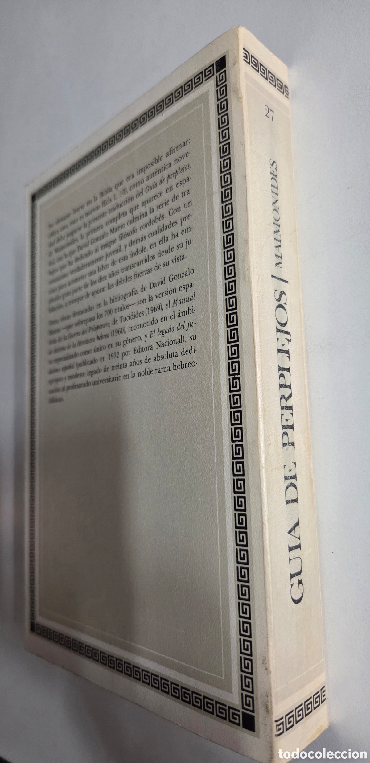 Libros de segunda mano: Gu&iacute;a de perplejos. Maimonides. Editora Nacional, 1984 - Foto 2