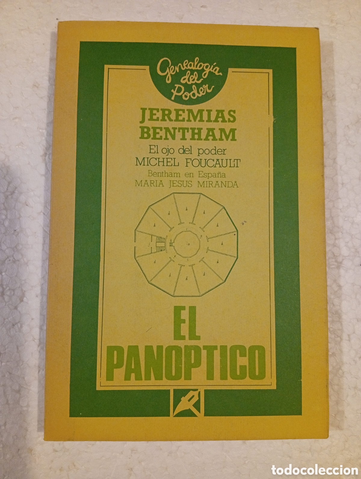 Libros de segunda mano: EL PAN&Oacute;PTICO. JEREMIAS BENTHAM. El ojo del poder. Michel Foucault. La Piqueta. 1989.