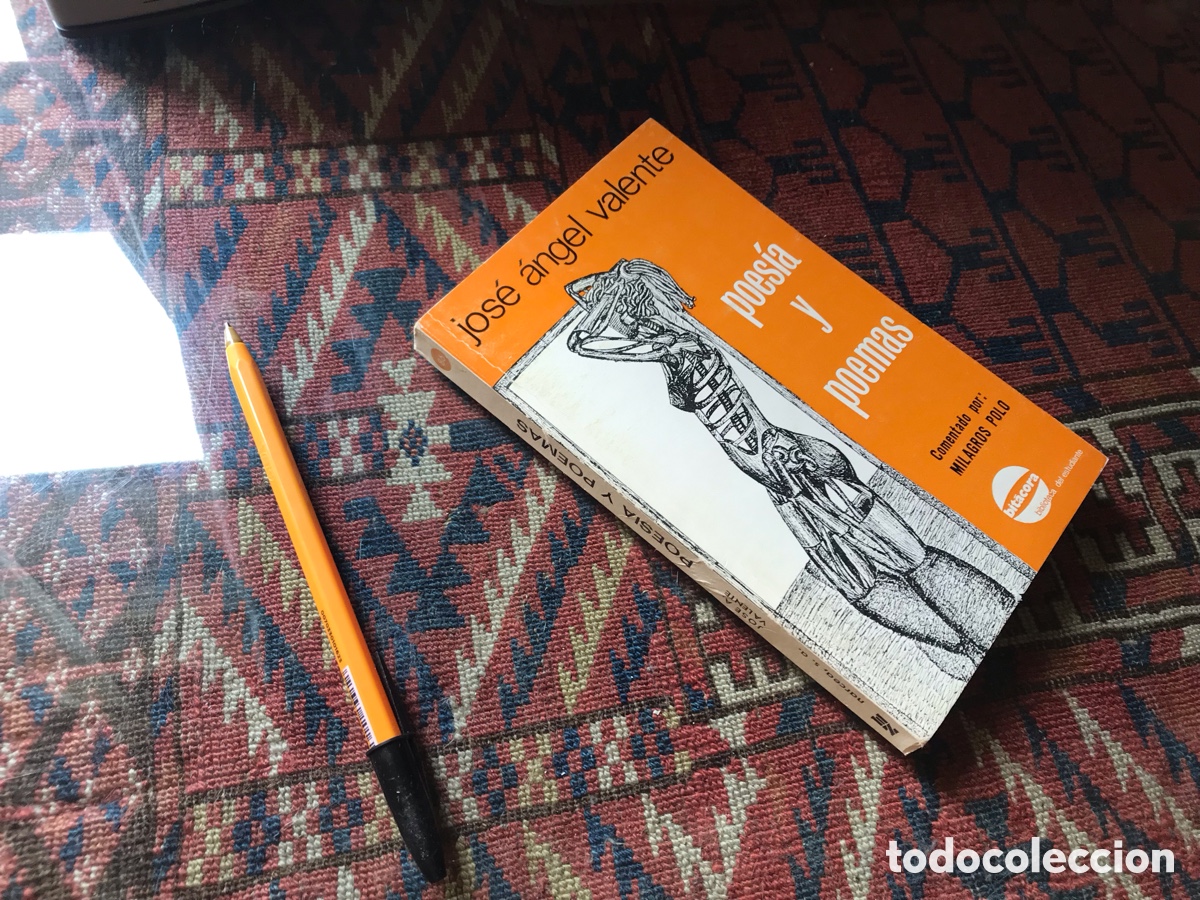 Libros de segunda mano: Poes&iacute;a y poemas. Jos&eacute; &Aacute;ngel Valente. Bit&aacute;cora.