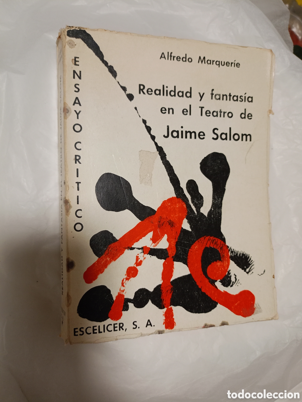 Libros de segunda mano: MARQUERIE, Alfredo. Realidad y fantas&iacute;a en el Teatro de Jaime Salom. Ensayo cr&iacute;tico. 1973.