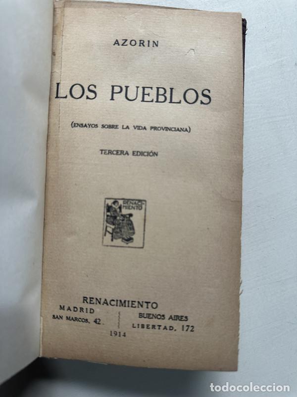 Libros de segunda mano: Los pueblos - Azorin - Foto 1