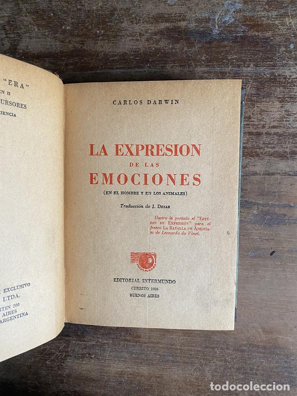 Libros de segunda mano: La expresion de las emociones - Darwin Carlos - Foto 1