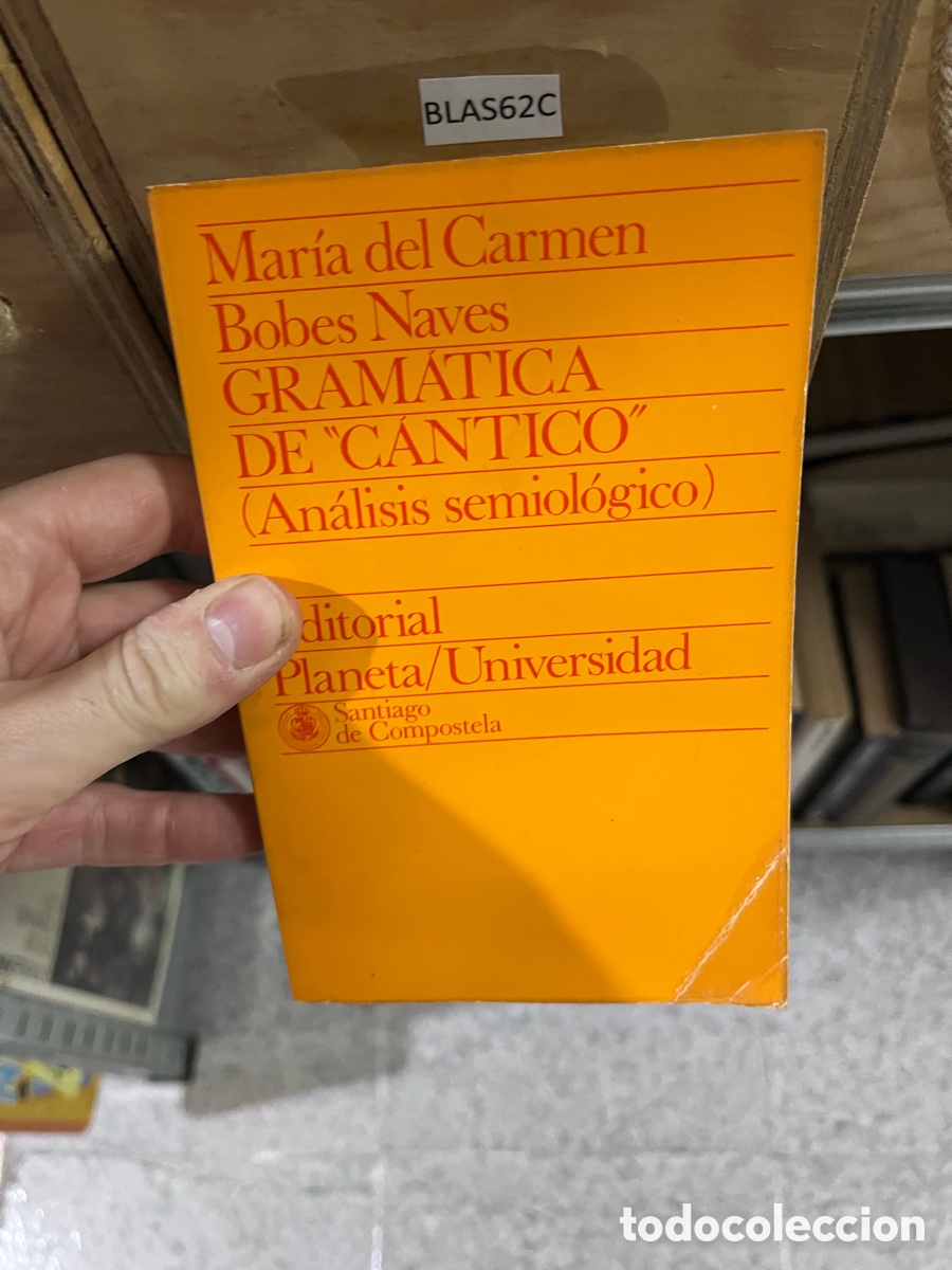 Libros de segunda mano: BLAS62C Mar&iacute;a del Carmen Bobes Naves GRAM&Aacute;TICA DE &rdquo;C&Aacute;NTICO&rdquo; (An&aacute;lisis semiol&oacute;gico)