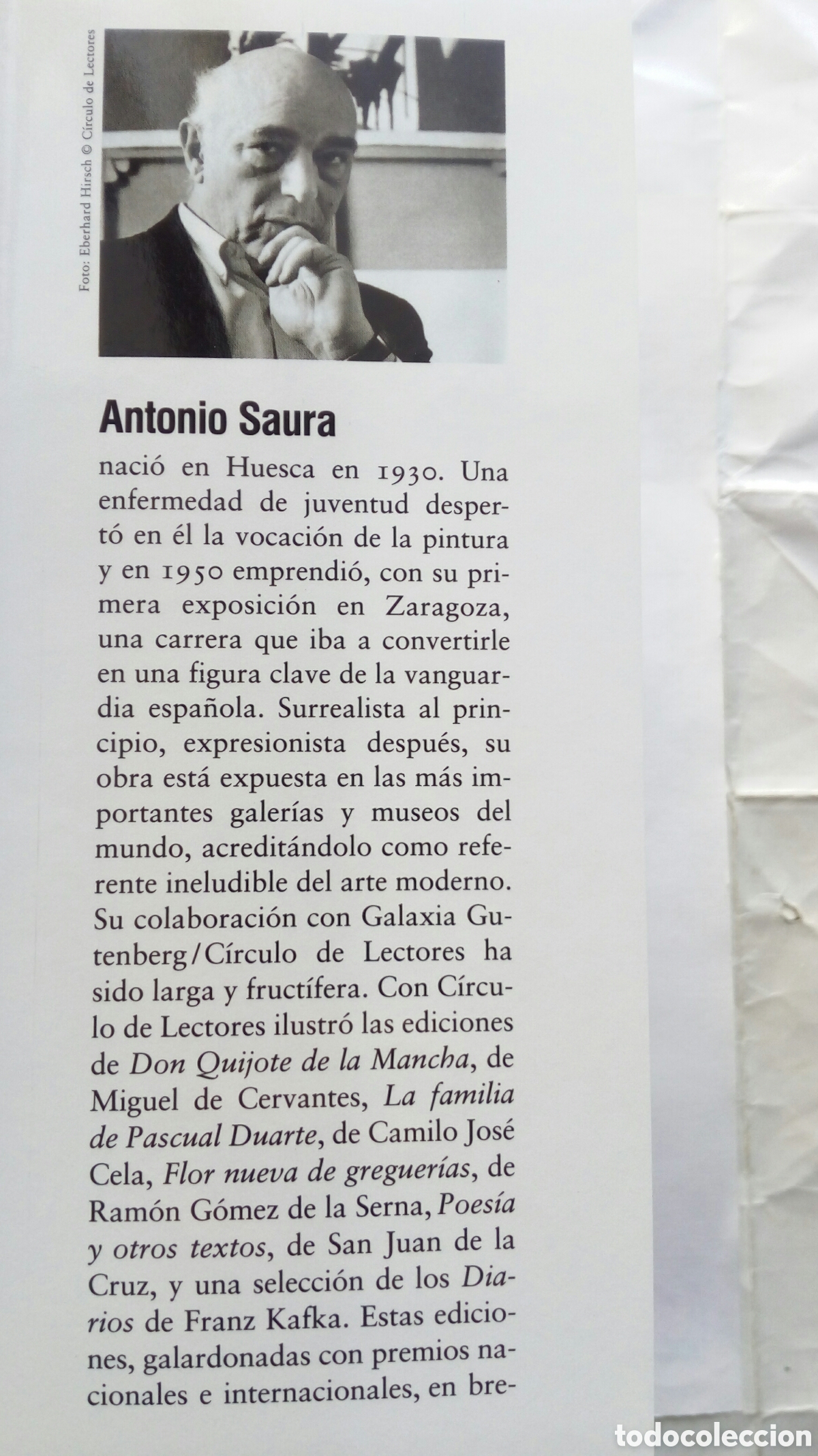 Libros de segunda mano: Fijeza. Antonio Saura. Ensayos. - Foto 3