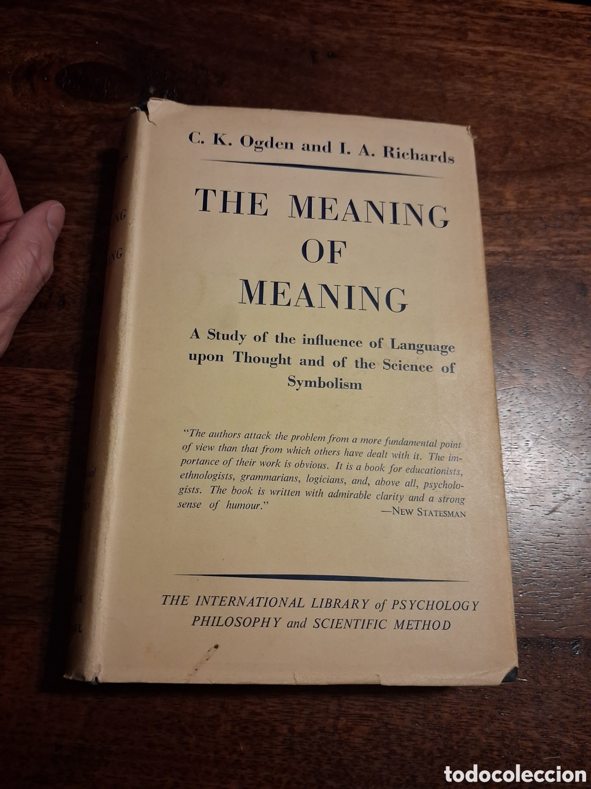 Libros de segunda mano: The Meaning of Meaning, C. K. Ogden&nbsp;&&nbsp;I. A. Richards