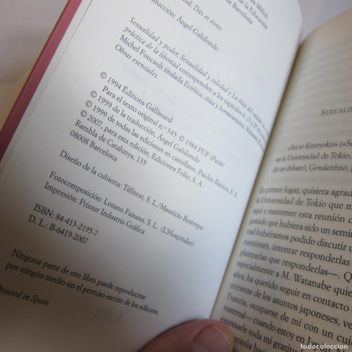 Libros de segunda mano: SEXUALIDAD Y PODER - FOUCAULT (FOLIO) ENSAYO - Foto 2