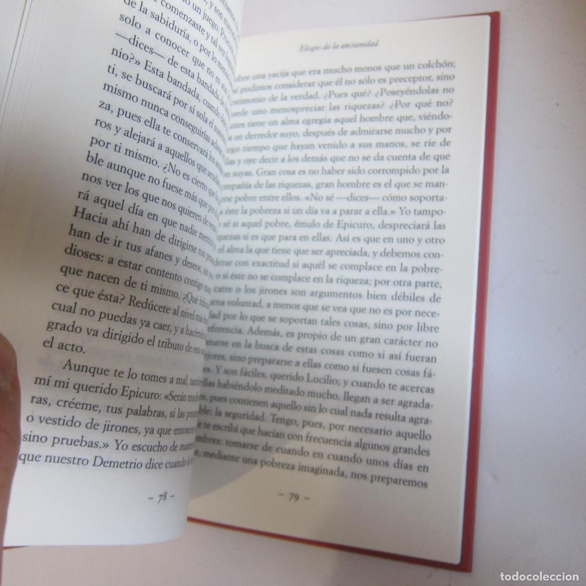 Libros de segunda mano: ELOGIO DE LA ANCIANIDAD - S&Eacute;NECA (FOLIO) ENSAYO - Foto 2