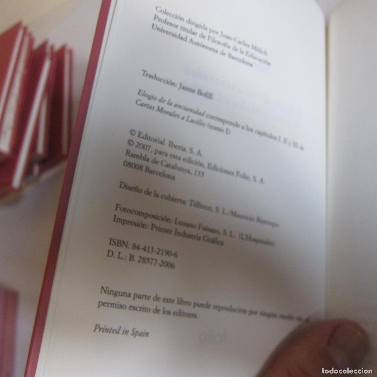 Libros de segunda mano: ELOGIO DE LA ANCIANIDAD - S&Eacute;NECA (FOLIO) ENSAYO - Foto 3