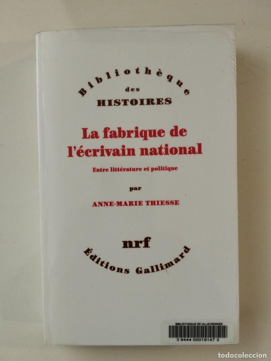 Libros de segunda mano: La fabrique de l'&eacute;crivain national [Anne-Marie Thiesse]