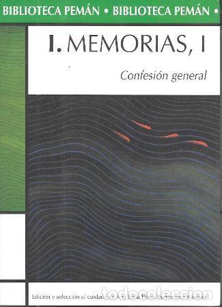 Libros de segunda mano: I. MEMORIAS, I - CONFESION GENERAL (BIBLIOTECA PEMAN) - PEMAN, JOSE MARIA - A-PEMAN-119
