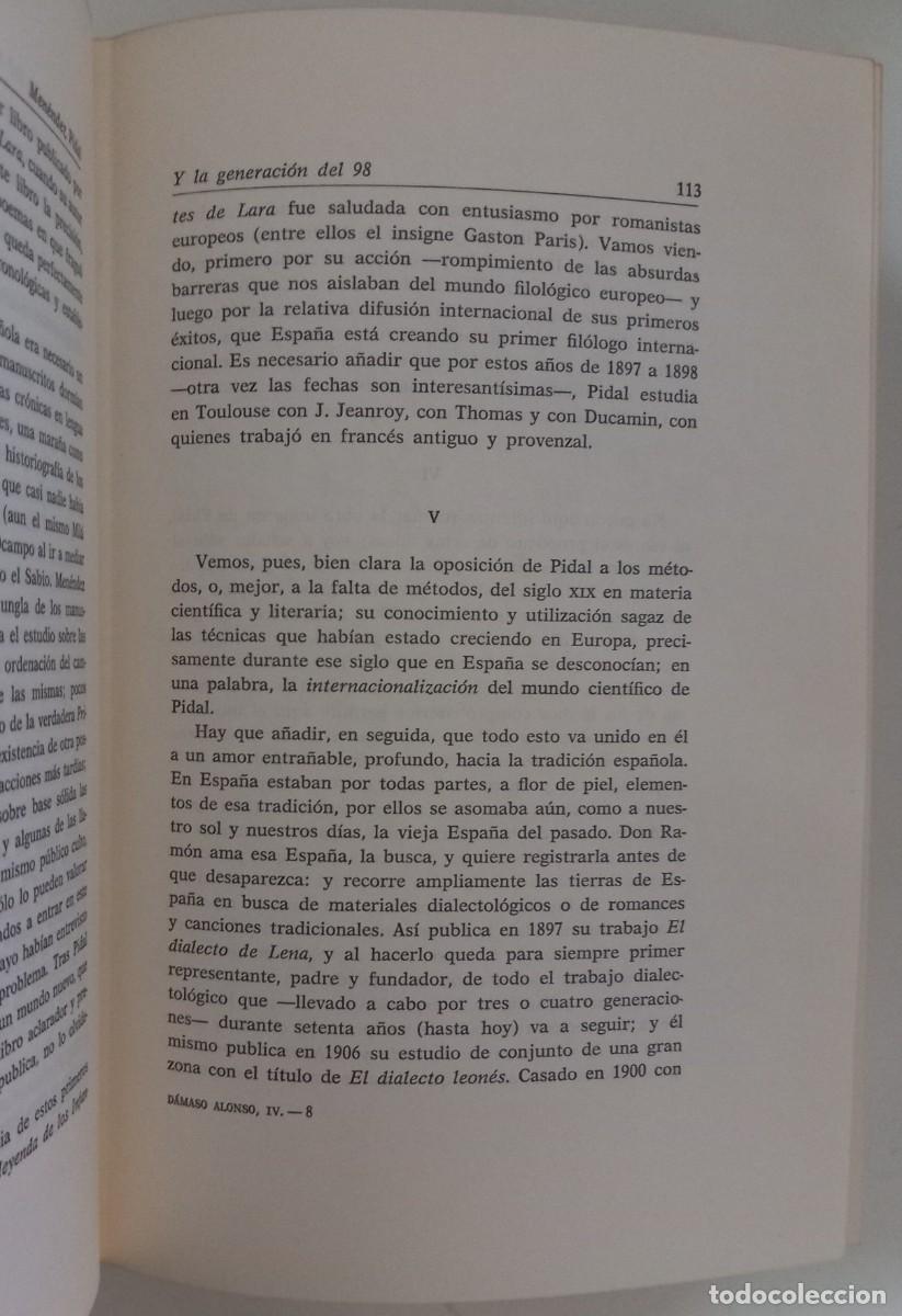 Libros de segunda mano: Obras completas IV, de D&aacute;maso Alonso - Foto 3