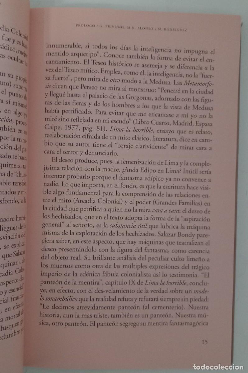 Libros de segunda mano: Lima la horrible, de Sebasti&aacute;n Salazar Bondy - Foto 3