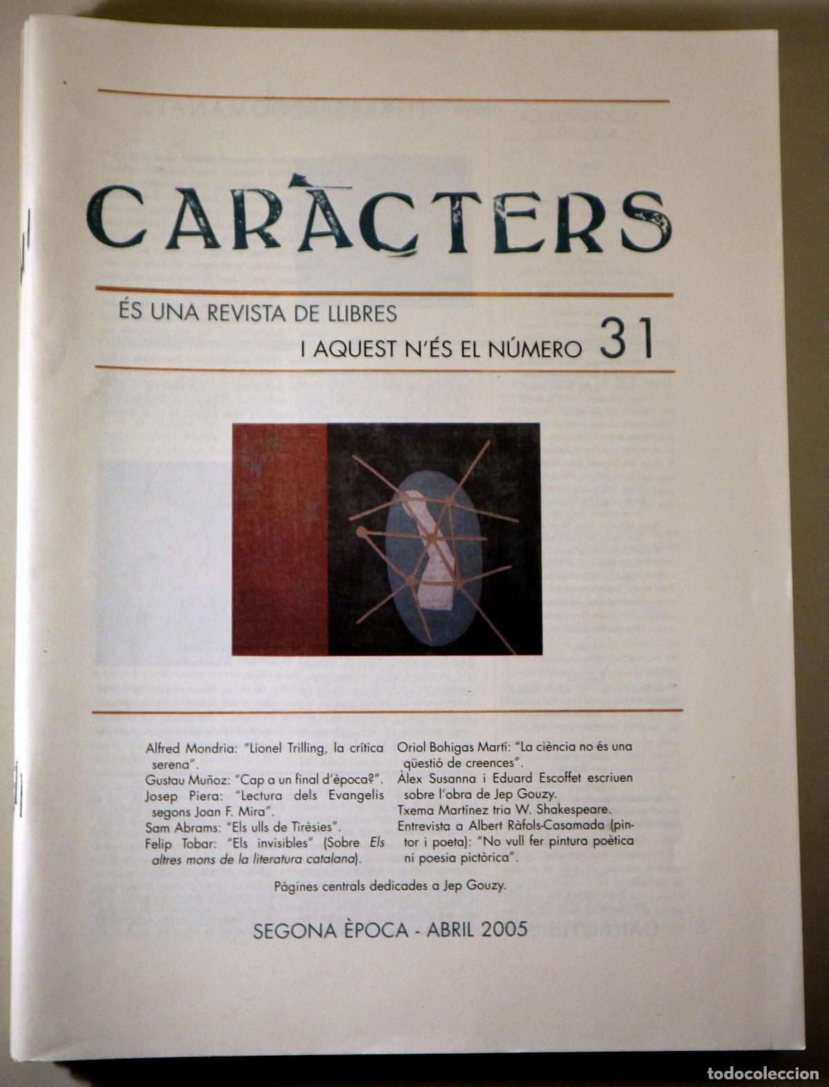 Livres d'occasion: (Gouzy, Jep - Abrams, Sam - Susanna, &Agrave;lex) - CAR&Agrave;CTERS N&ordm; 31 - Val&egrave;ncia 2005 - Il&middot;lustrat