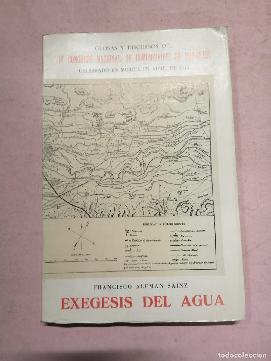 Libros de segunda mano: EXEGESIS DEL AGUA (FRANCISCO ALEMAN SAINZ)