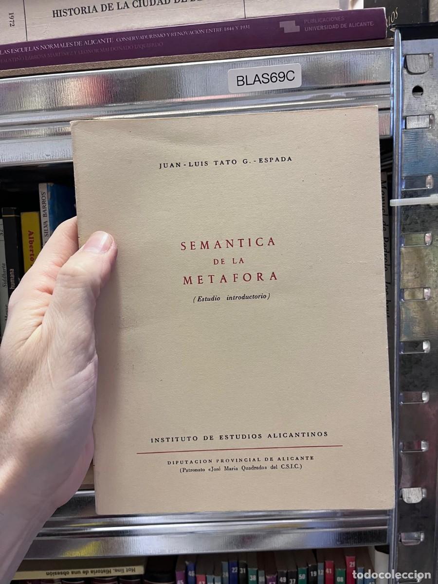 Libros de segunda mano: BLAS69C &mdash; Sem&aacute;ntica de la met&aacute;fora (Estudio introductorio) &mdash; Juan-Luis Tato G. Espada &mdash; alicante