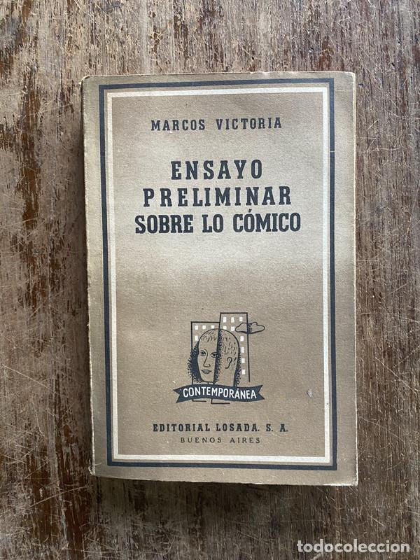 Libri di seconda mano: Ensayo preliminar sobre lo comico - Victoria Marcos