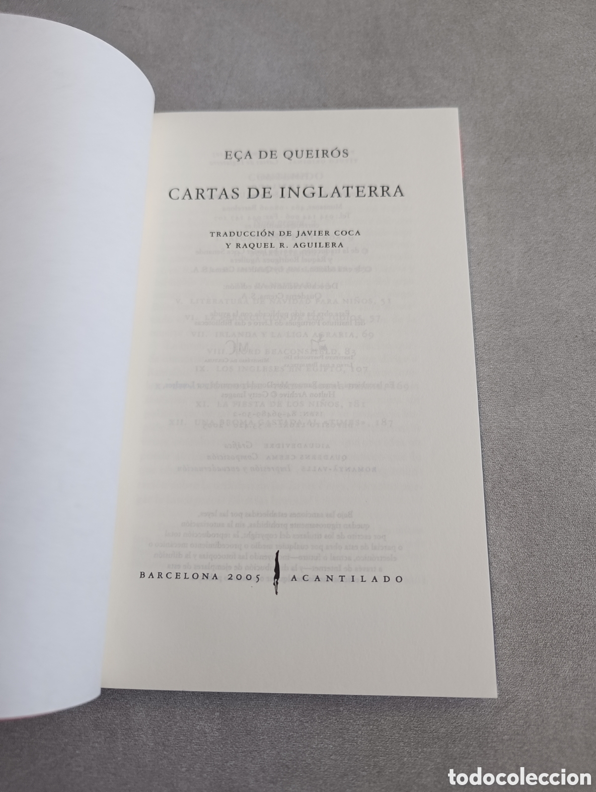 Libros de segunda mano: Cartas de Inglaterra - E&ccedil;a de Queir&oacute;s. Acantilado - Foto 4