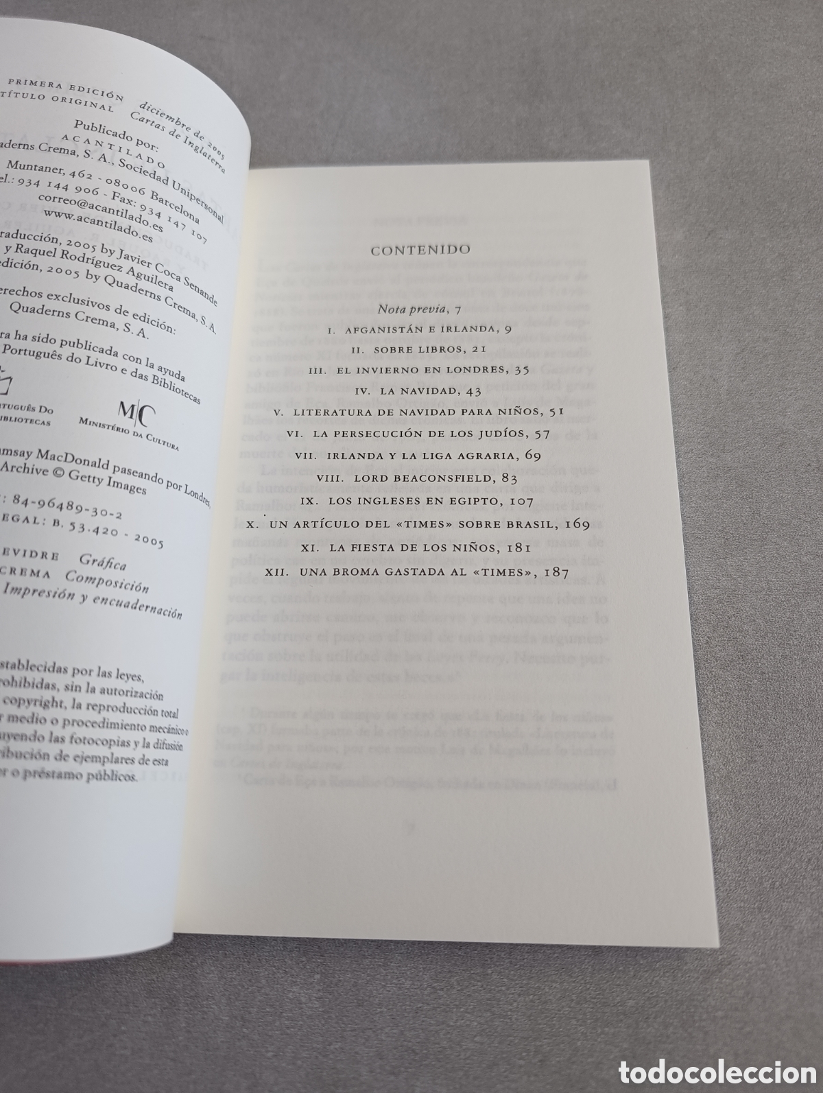 Libros de segunda mano: Cartas de Inglaterra - E&ccedil;a de Queir&oacute;s. Acantilado - Foto 5