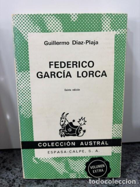 Libros de segunda mano: FEDERICO GARCIA LORCA -GUILLERMO DIAZ-PLAJA - COLECCION AUSTRAL N&ordm; 1221 - ESPASA CALPE, 1973