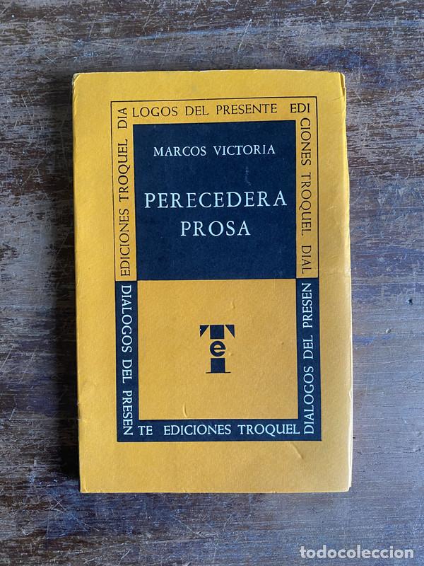 Libri di seconda mano: Perecedera prosa - Victoria Marcos