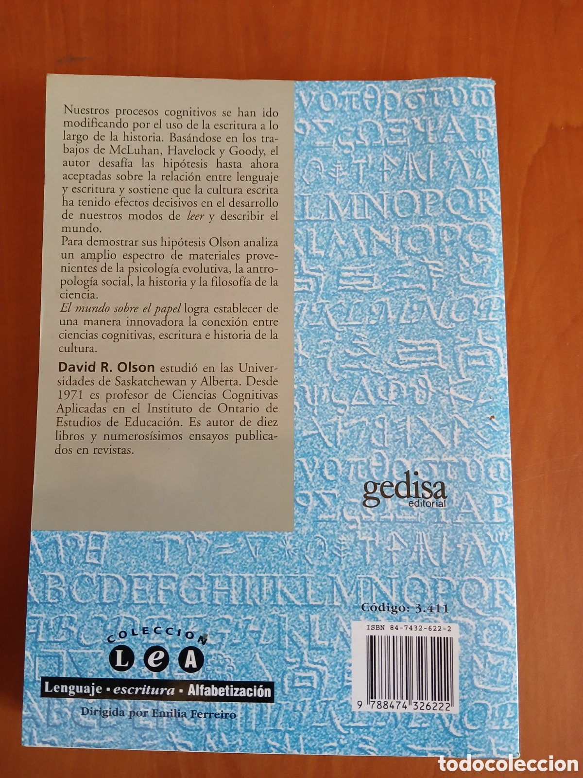 Libros de segunda mano: El mundo sobre el papel. David R. Olson. - Foto 2