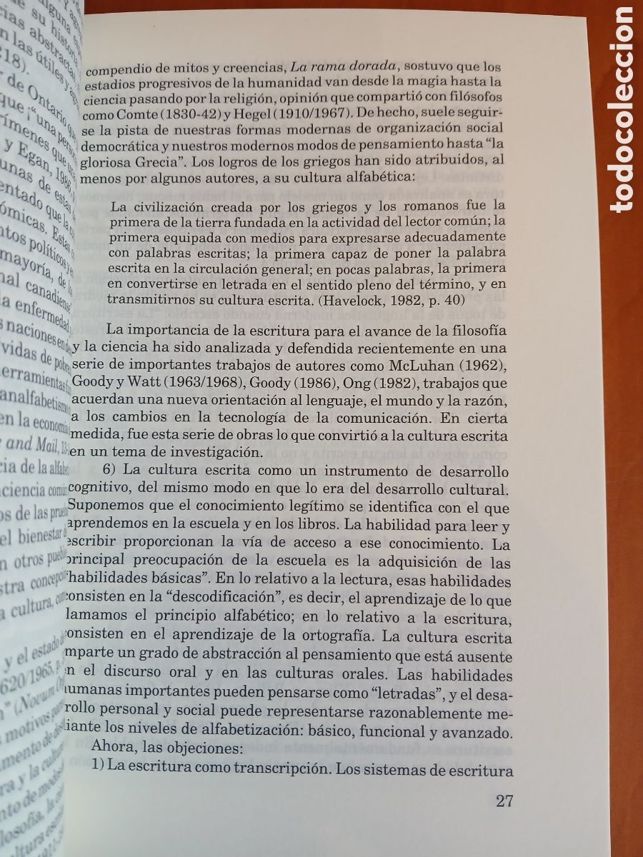 Libros de segunda mano: El mundo sobre el papel. David R. Olson. - Foto 7
