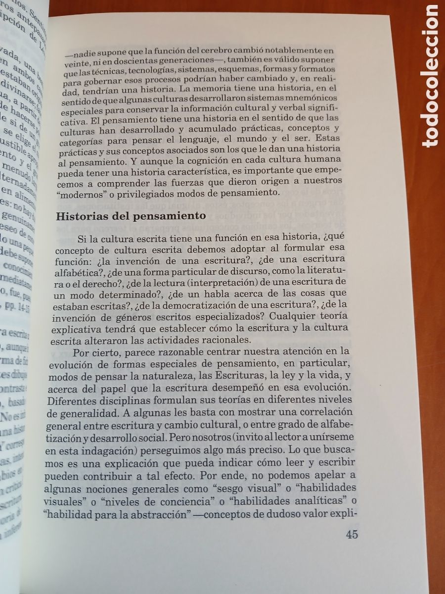 Libros de segunda mano: El mundo sobre el papel. David R. Olson. - Foto 8