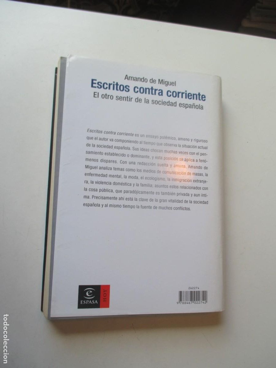 Libros de segunda mano: AMANDO DE MIGUEL Escritos contra corriente W40521 - Foto 2
